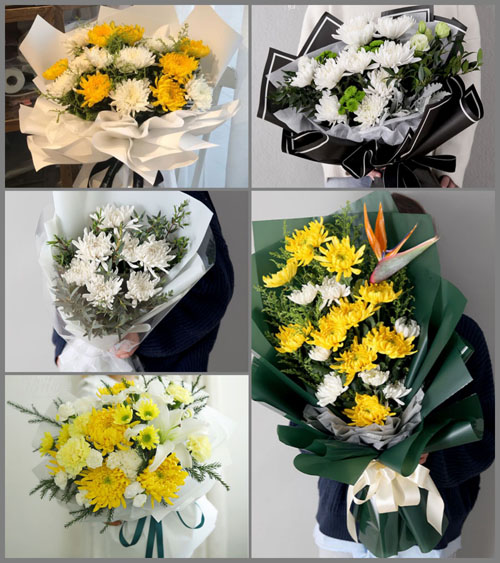 四川成都彭州市濛阳镇杨湾社区白事花束代送